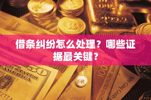 北京借条纠纷怎么处理？哪些证据最关键？