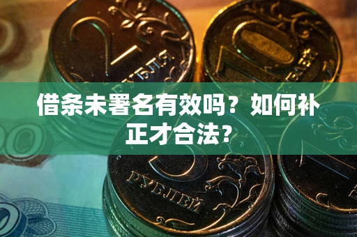 北京借条未署名有效吗？如何补正才合法？